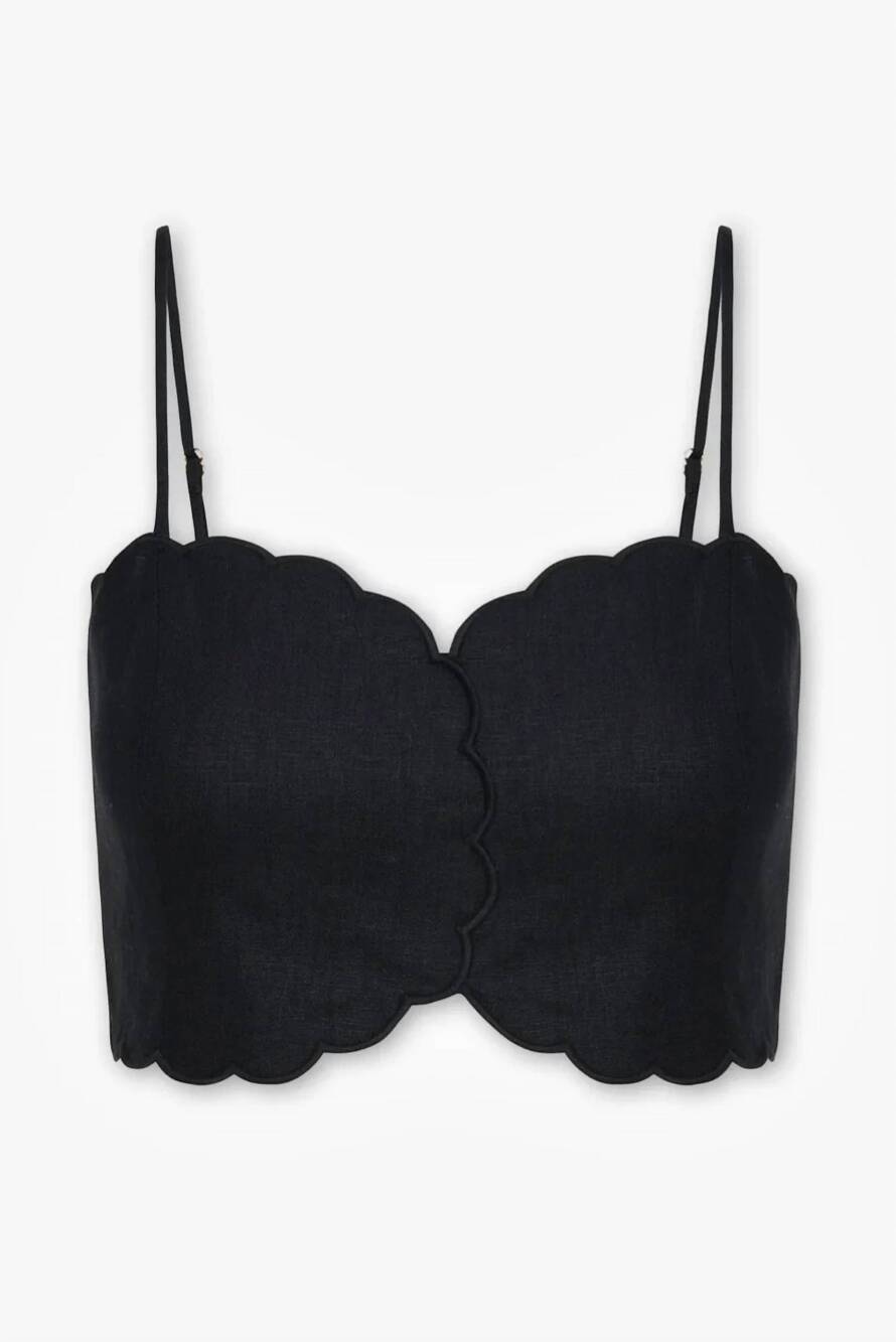 NEW HEVRON women's delilah top in black